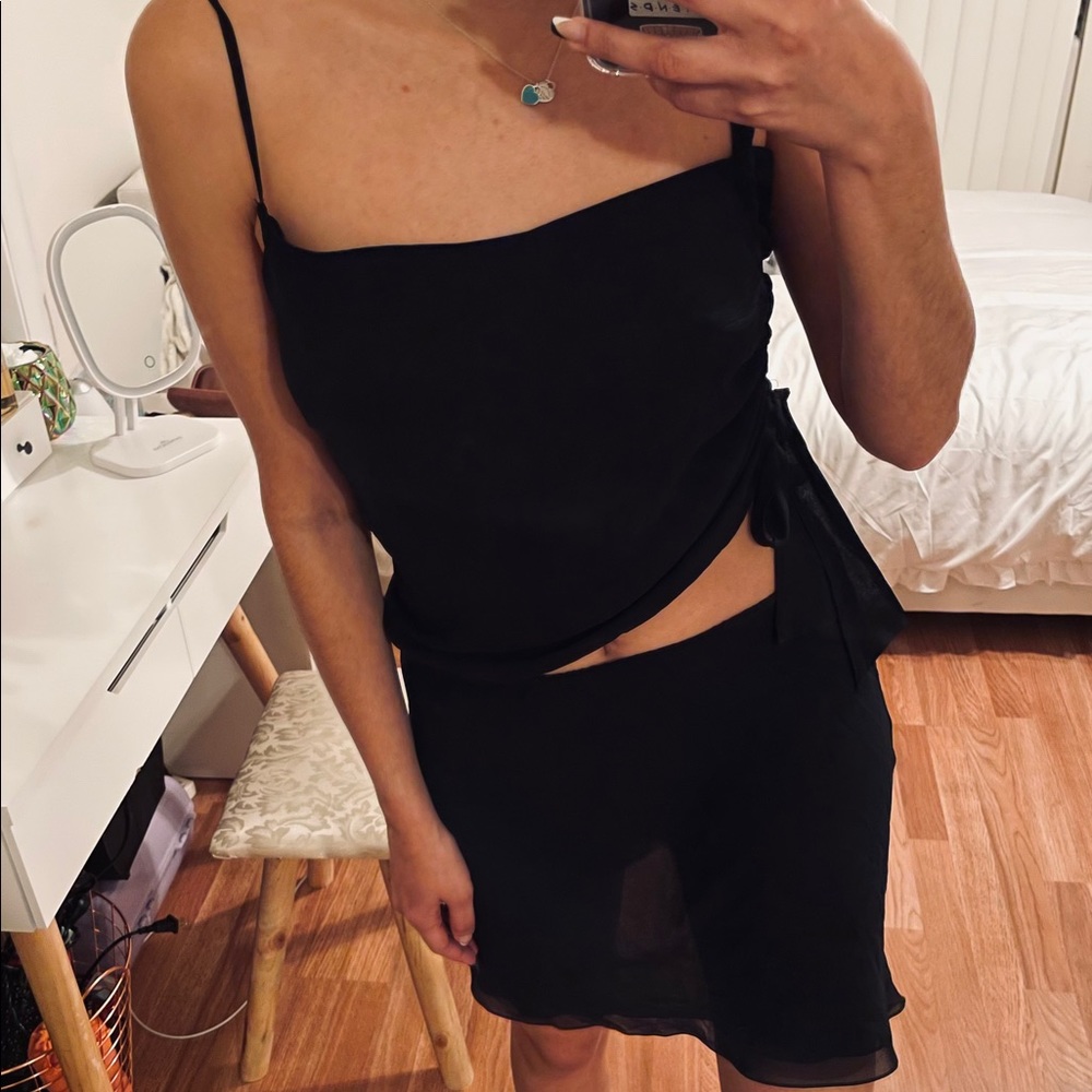 NWOT Mini Cut Out Dress Black